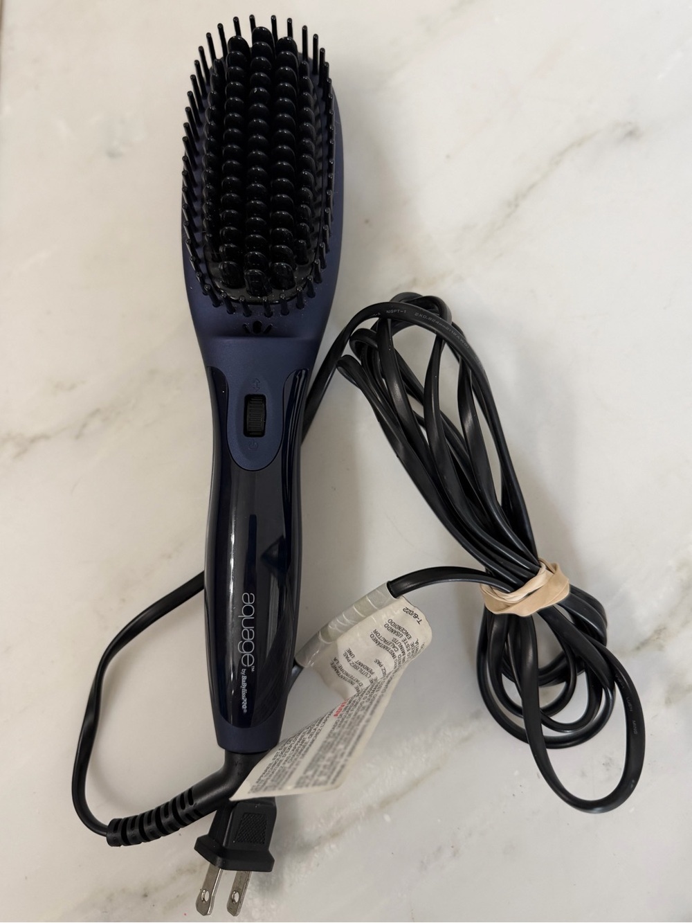 Aquage by BabyLiss Pro hot brush for straightening & styling hair tested & works